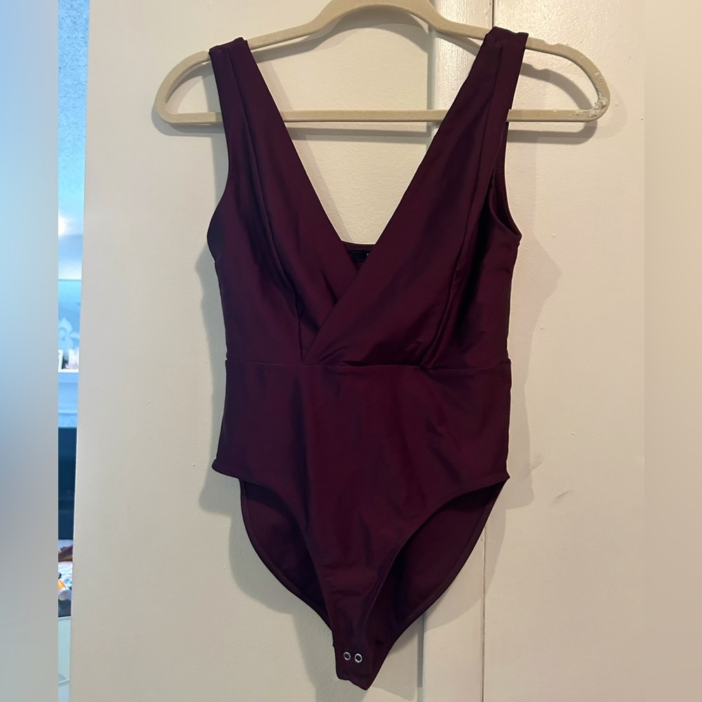 Sexy deep v bodysuit